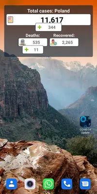 CoVid19 Updates Widget android App screenshot 3